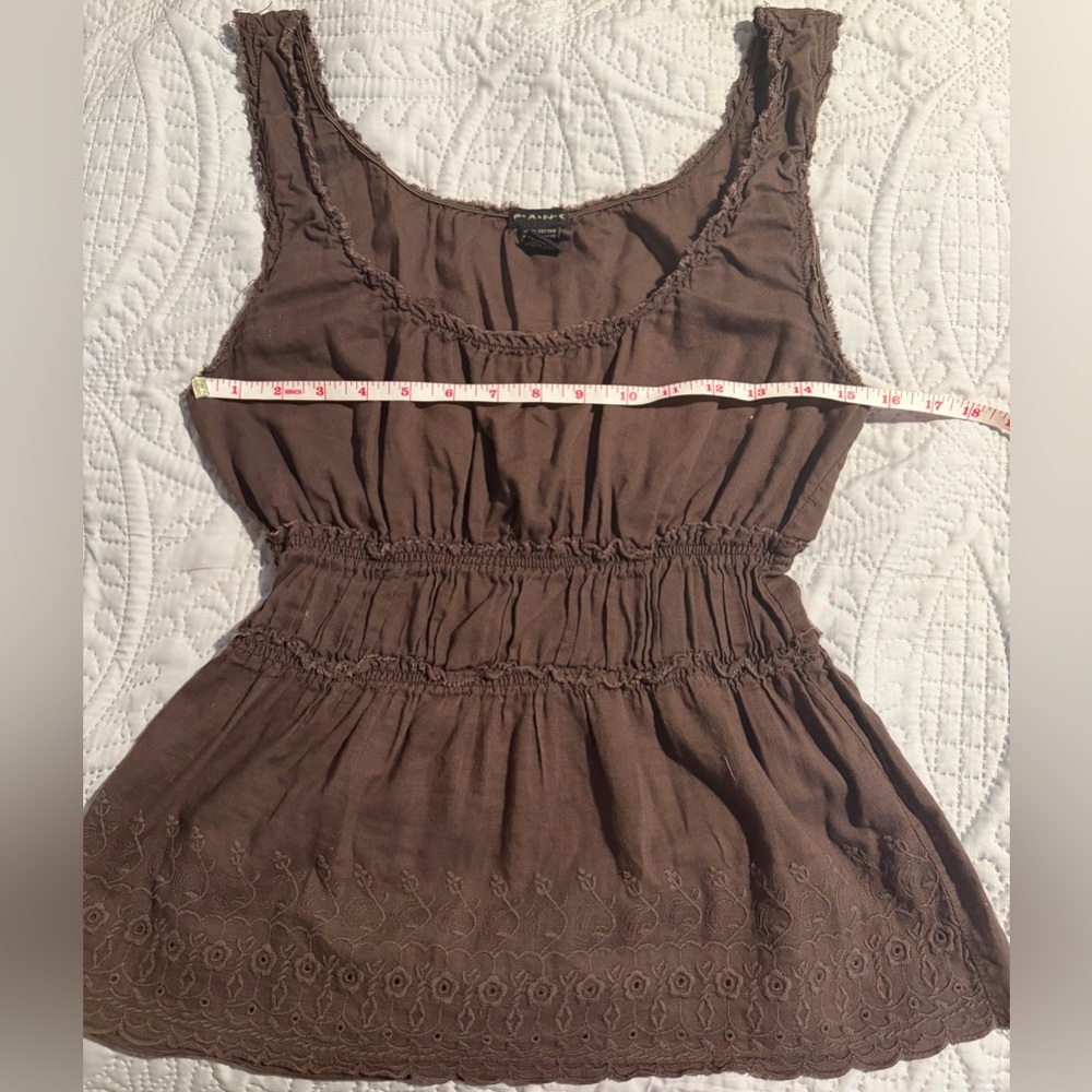 FANG Brown Sleeveless Hobo Top - Picture 3 of 6